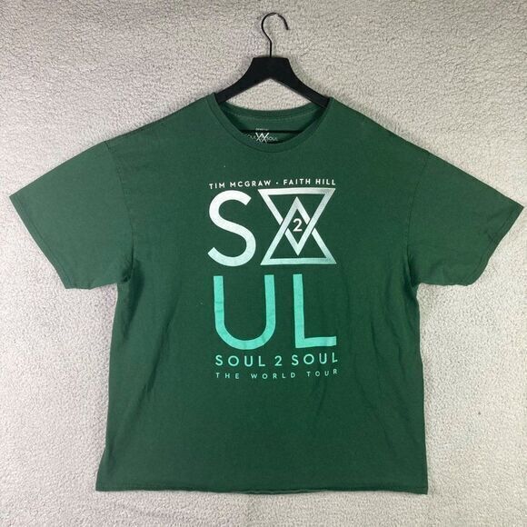 Tim McGraw Faith Hill World Tour T-Shirt Unisex Size 2XL XXL Adult Soul 2 Soul - Picture 5 of 11